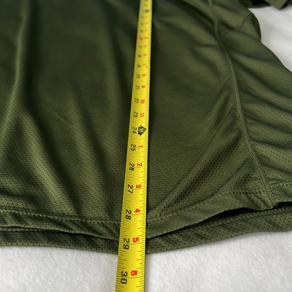 Olive Green Lightweight Performance Men's Shirt - 2XL - Picture 4 of 6